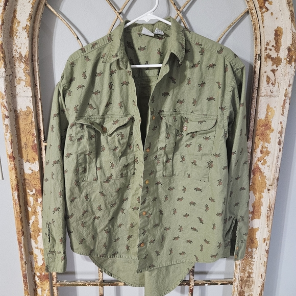 Vintage Sudden Impact Western Horse and Jockey Button Up Blouse - Picture 1 of 7